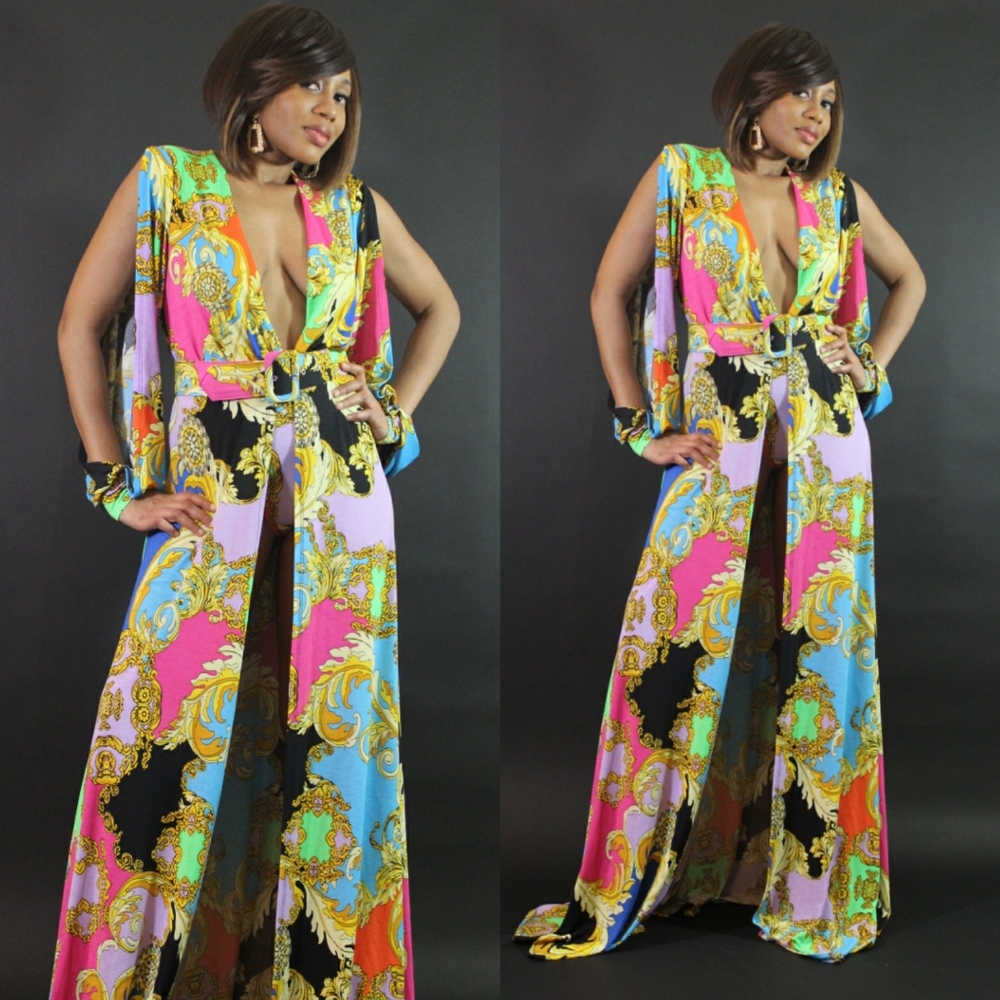 Chain Link Dress with Belt